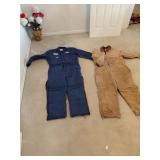Two Work Coveralls, Sz 48