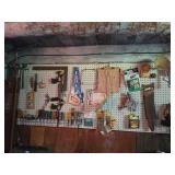Wall-Mounted Tool Pegboard Display