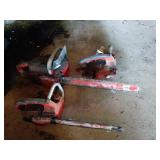 Three Vintage Chainsaws
