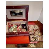 Costume Jewelry Lot with Box