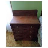 Wooden Three-Drawer Dresser
