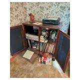 Music and VHS Collection Cabinet