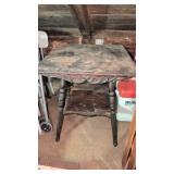 Wooden Side Table with Shelf