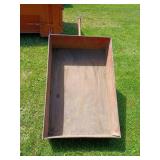 Red Metal Dump Cart, 48 x 31