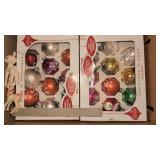 Boxed Vintage Glass Ornaments