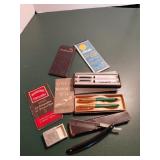 Vintage Stationery and Razor Set