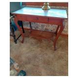Wooden Side Table with Drawer