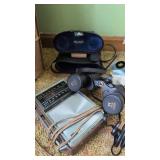 General Electric Radio and Manon Binoculars