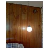 Frosted Globe Hanging Light Fixture