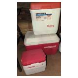 Three Hard-Sided Coolers