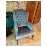 Tufted Upholstered Wingback Chair