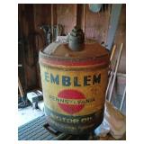 Vintage Emblem Motor Oil Can