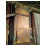 Wooden Creeper with Metal Wheels