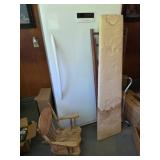 Wooden Rocking Chair and Table Set