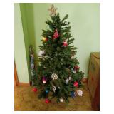 Artificial Christmas Tree with Ornaments