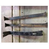 Three Metal Pry Bars