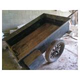Wooden Utility Trailer on Wheels