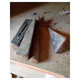Rusted Metal Wedges and Block