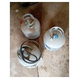 Three Propane Tanks
