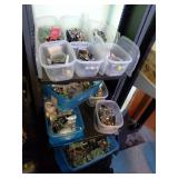 Radio Repair Parts in Bins