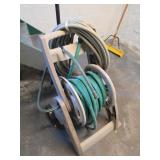 Plastic Garden Hose Reel on Wheels