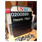 USAir Visiontron Flight Information Board