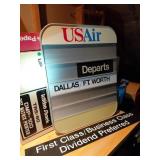 USAir Visiontron Departure Board 20x25in