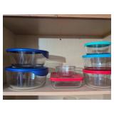 Anchor and Pyrex Glass Food Storage Set