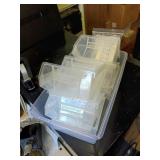 Quantum Clear Plastic Storage Bins Set