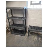 Resinite Grey Plastic Shelving Units