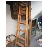Wooden Folding Step Ladder, Made in USA