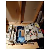Plastic Tool Box With Electrical Supplies