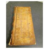 19th Century Leather Ledger Book