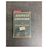 Address Unknown by Kressmann Taylor, 1939