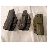 Three Tactical Holsters