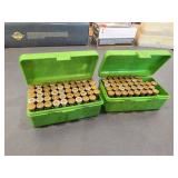 .357 Magnum Brass in Green Plastic Cases
