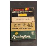 Federal and Remington 20 Ga Ammo