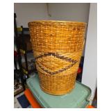 Large Handwoven Wicker Basket with Handles