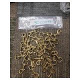 30 Brass Swivel Snap Hooks