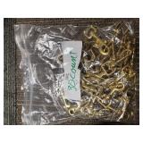 30 Brass Swivel Snap Hooks