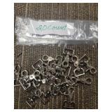 20 Metal Swivel Snap Hooks