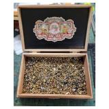 Metal Grommets in Cigar Box