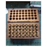 Wooden Alphabet Letterpress Stamp Set