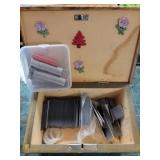 Decorative Wooden Box With Metal Shims