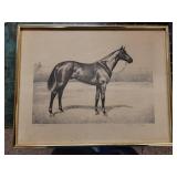 Framed Horse Lithographs by Anderson