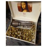 Gold-Tone Curtain Grommets and Setter