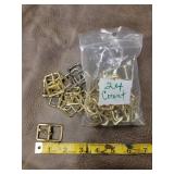 24 Metal Square Buckle Clasps
