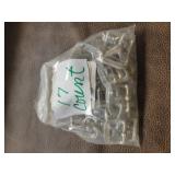 17 Metal Square Roller Buckles