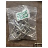 Pack of 8 Metal Double Belt Buckles