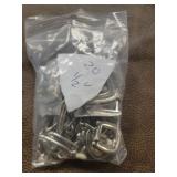 20 Metal Belt Buckles, 1/2 Inch